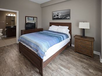 Fully Furnished Corporate Housing at The Residences at Hanna in Downtown Cleveland OH - Master Bedroom